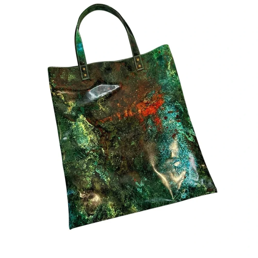 J.P. Gaultier x Kashiyama Acid Print Tote Multicolor Artistic Bag one-of-a-kind